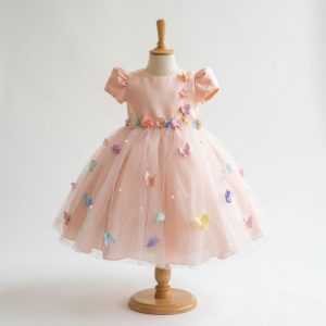 5 Whimsical Princess Dresses | Girls Blush Pink Tulle Birthday Dress with Elegant Luxury Details