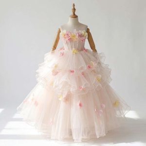 Floral Birthday Dresses – 01 Enchanting Dreamy Tulle Dress for Girls