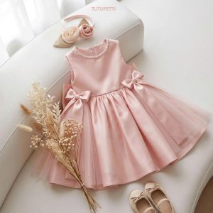 Pink Birthday Dresses for Girls – 1 Lovely Charming Floral Tulle Dress (Copy)