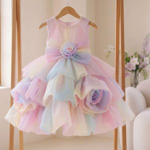 Puffy Birthday Dresses – 1 Enchanting Divine Pastel Rainbow Gown