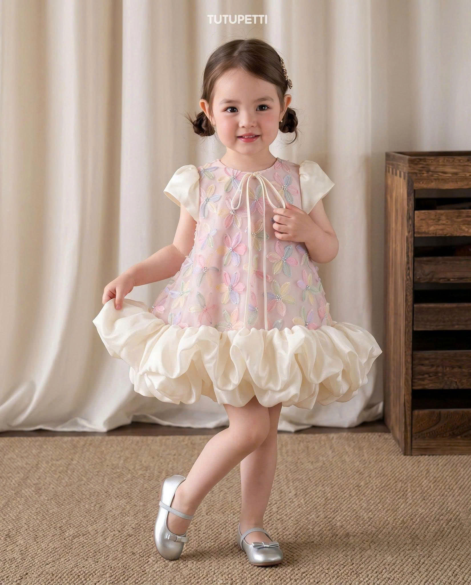 Toddler Birthday Dresses – 3 Cute Adorable Floral Bubble Hem Outfits - Image 4